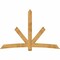Ekena Millwork Alberta Rough Sawn Timber Gable Bracket, Western Red Cedar, 96"W x 64"H x 6"D x 6"F, 16/12 Pitch GBW096X64X0606ALB00RWR - alternate 1